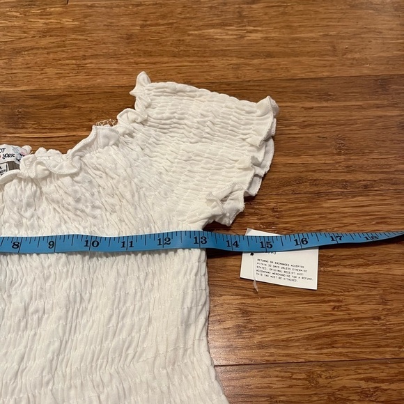 NWT! Brand New White Off The Shoulder Stretchy Dress. Poof New York. Size Large - Picture 7 of 9